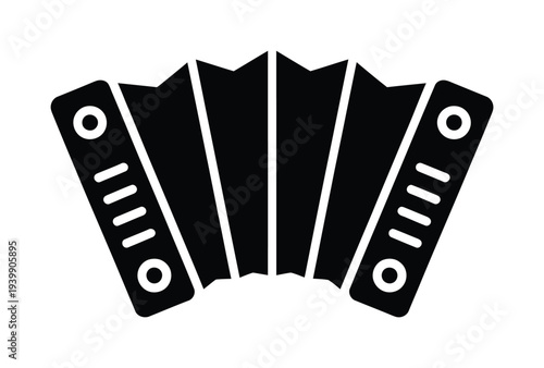 Vector of a classic accordion instrument