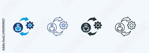 Workflow Multiple Style Icon Collection