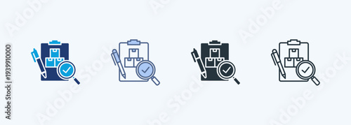 Quality Control Multiple Style Icon Collection