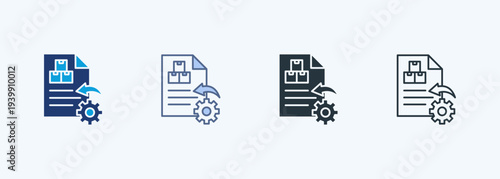 Inventory Management Multiple Style Icon Collection