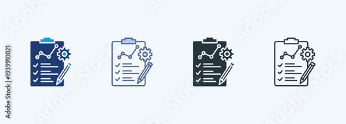 Project Planning Multiple Style Icon Collection