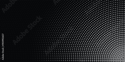 Abstract Halftone Dots Gradient Background in Black and White for Graphic Design and Texture eps10