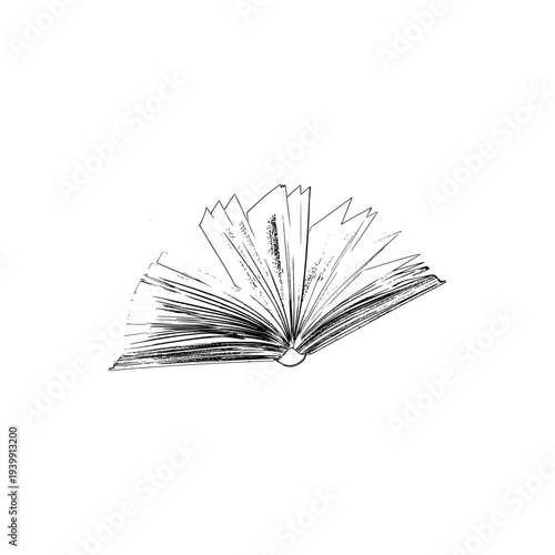 open book isolated on white