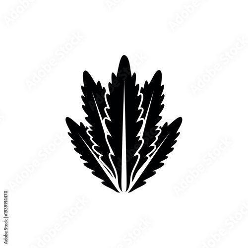 Cannabis leaf icon or logo design.
