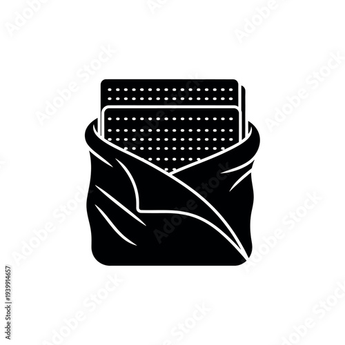 Playing Cards in a Bag Icon.