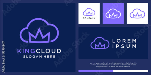 King cloud logo design technology
