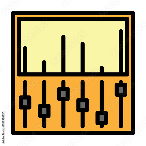 Mixing Board Vector Filled Icon Design