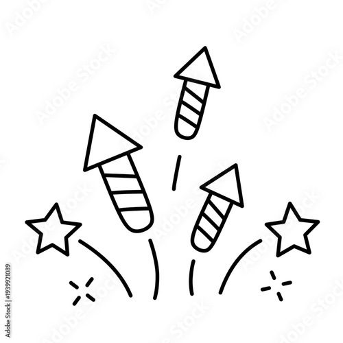 Firecracker icon vector