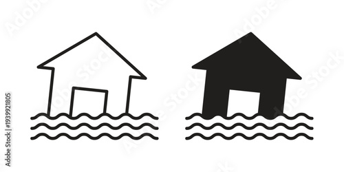 Flood icon. Premium thin line vector illustrator. Vector EPS10