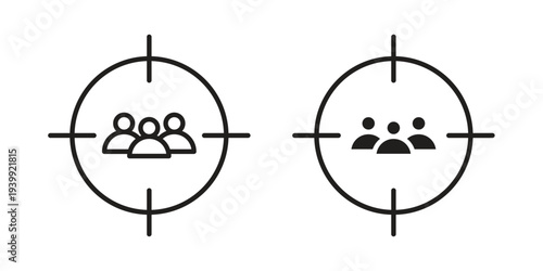 Focus group icon. Premium thin line vector illustrator. Vector EPS10
