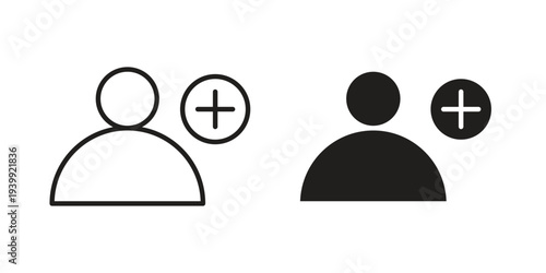 Follower icon. Premium thin line vector illustrator. Vector EPS10