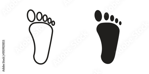 Footprint icon. Premium thin line vector illustrator. Vector EPS10