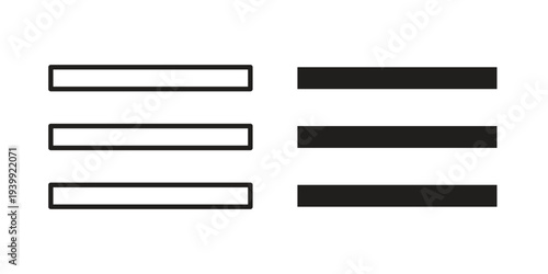 Hamburger menu icon. Premium thin line vector illustrator. Vector EPS10
