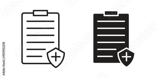 Health insurance icon. Premium thin line vector illustrator. Vector EPS10