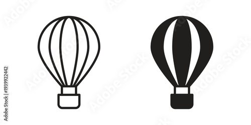 Hot air balloon icon. Premium thin line vector illustrator. Vector EPS10