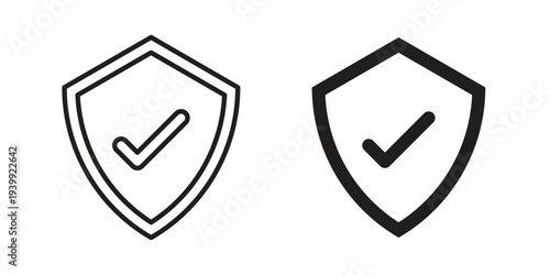 Insured icon. Premium thin line vector illustrator. Vector EPS10