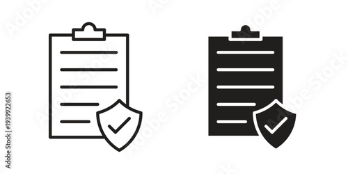 Insurance policy icon. Premium thin line vector illustrator. Vector EPS10