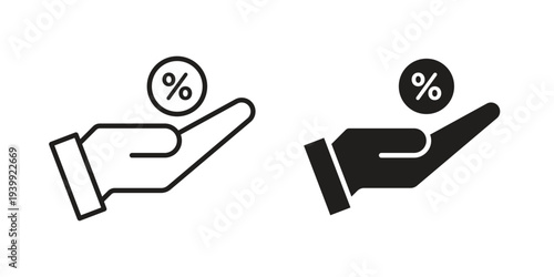 Interest icon. Premium thin line vector illustrator. Vector EPS10