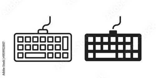 Keyboard icon. Premium thin line vector illustrator. Vector EPS10