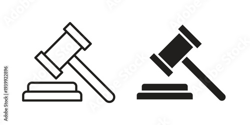 Law icon. Premium thin line vector illustrator. Vector EPS10