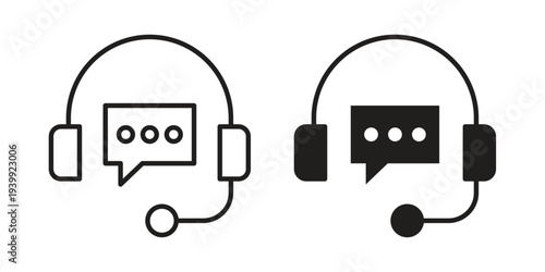 Live chat icon. Premium thin line vector illustrator. Vector EPS10