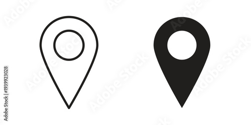 Location icon. Premium thin line vector illustrator. Vector EPS10