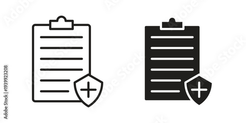 Medical insurance icon. Premium thin line vector illustrator. Vector EPS10