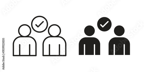 Partnership icon. Premium thin line vector illustrator. Vector EPS10