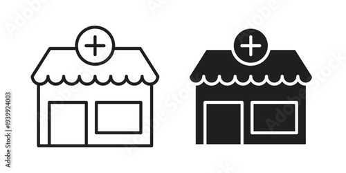 Pharmacy icon. Premium thin line vector illustrator. Vector EPS10