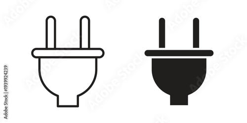 Plug adapter icon. Premium thin line vector illustrator. Vector EPS10