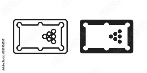 Pool table icon. Premium thin line vector illustrator. Vector EPS10
