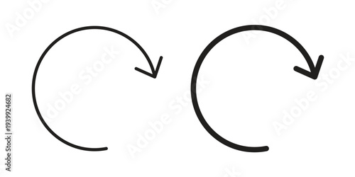 Refresh icon. Premium thin line vector illustrator. Vector EPS10