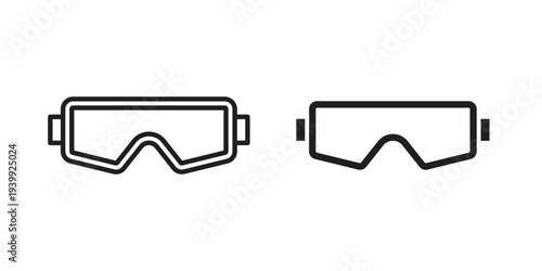 Safety goggles icon. Premium thin line vector illustrator. Vector EPS10