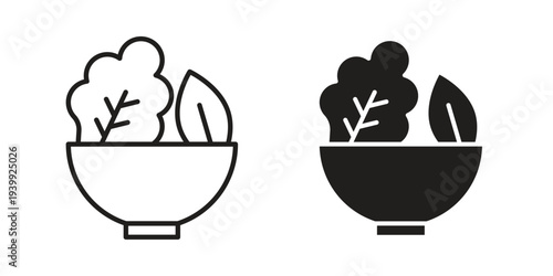 Salad icon. Premium thin line vector illustrator. Vector EPS10