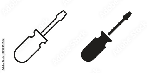 Screwdriver icon. Premium thin line vector illustrator. Vector EPS10