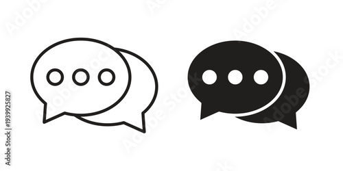 Speech bubble icon. Premium thin line vector illustrator. Vector EPS10