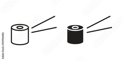 Sushi icon. Premium thin line vector illustrator. Vector EPS10