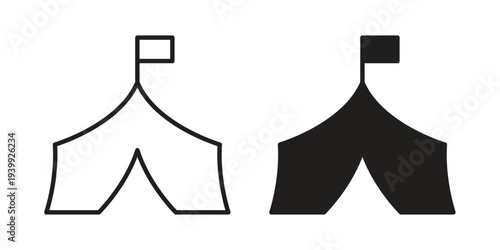 Tent icon. Premium thin line vector illustrator. Vector EPS10