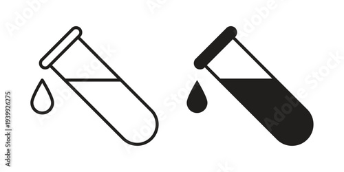 Test tube icon. Premium thin line vector illustrator. Vector EPS10