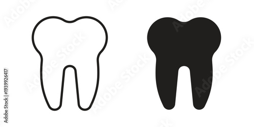 Tooth icon. Premium thin line vector illustrator. Vector EPS10