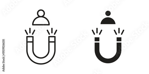 User engagement icon. Premium thin line vector illustrator. Vector EPS10