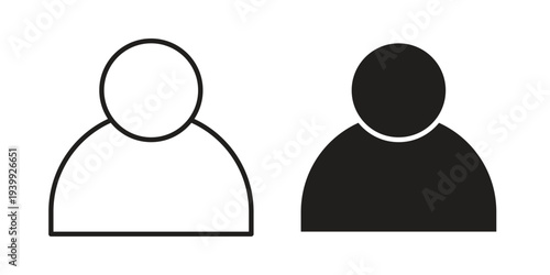 User icon. Premium thin line vector illustrator. Vector EPS10