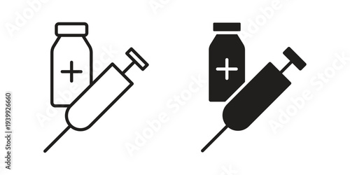 Vaccination icon. Premium thin line vector illustrator. Vector EPS10