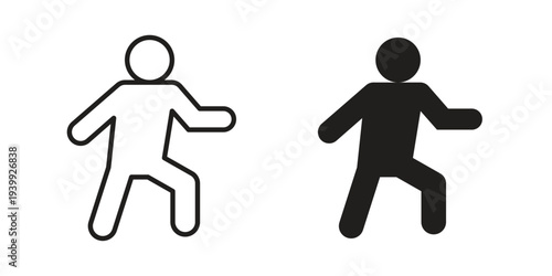 Walking icon. Premium thin line vector illustrator. Vector EPS10