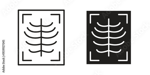 X-ray scan icon. Premium thin line vector illustrator. Vector EPS10