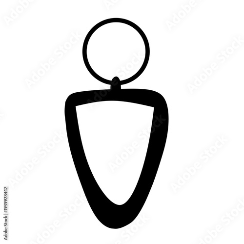 Keychain icon vector