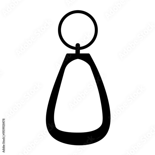 Keychain icon vector