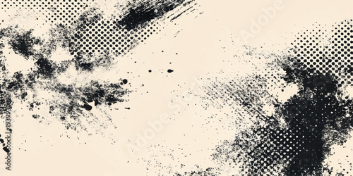 Abstract ink patterns, featuring a unique blend of texture, tone and a touch of grunge, perfect for adding depth and personality to your creative project.