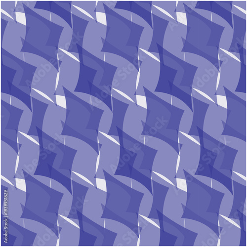 A seamless cubic blue pattern design .