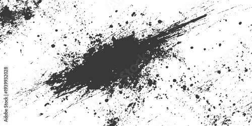 Abstract artistic ink splash, an abstract black ink blot against a clean backdrop, creating a dynamic visual, perfect for a artistic look.